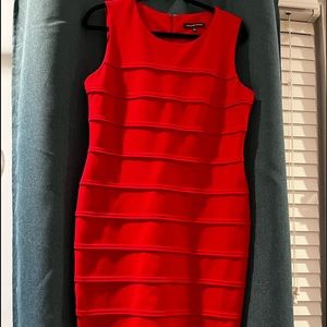 Red Bodycon Work Dress
